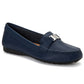 Mocassim feminino Giani Bernini Dailyn Memory Foam Azul Tamanho 7,5 M