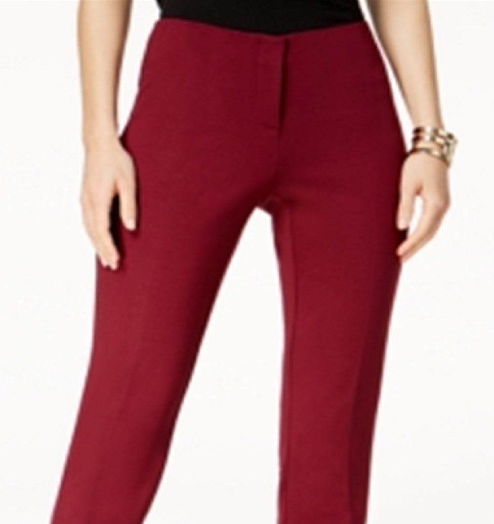 Calça skinny Hollywood feminina Alfani vermelha tamanho 14 pequena