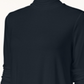 Blusa feminina de gola alta JM Collection, azul, tamanho médio