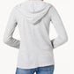Cardigan feminino com capuz e frente aberta da INC International Concepts, cinza, tamanho extragrande