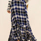 Free People - Bordeaux Plaid Maxi Skirt