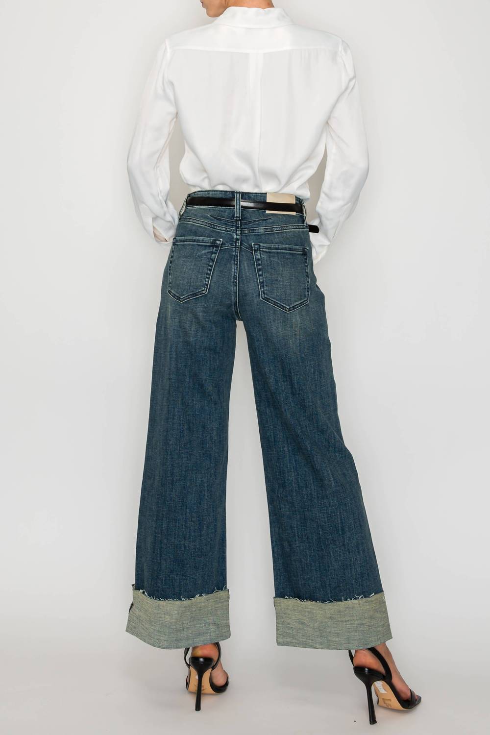 Artemis Vintage - Inseam Transfer Tummy Control High Rise Wide Leg Jeans