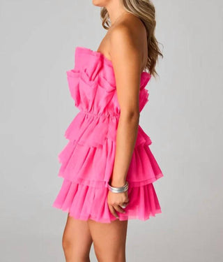 Buddylove - Vestido curto de tule com estampa de pó