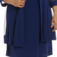 Vestido e jaqueta femininos R &amp; M Richards, azul, tamanho 16W