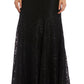 Vestido de renda ombro a ombro feminino R &amp; M Richards, preto, tamanho 8, pequeno