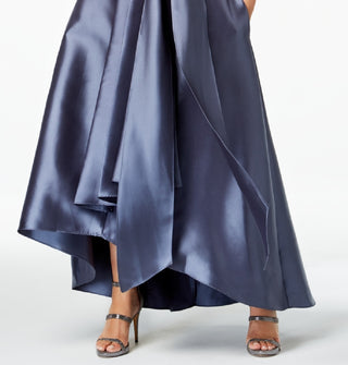 Vestido longo feminino R &amp; M Richards, cinza, tamanho 18W