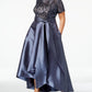 Vestido longo feminino R &amp; M Richards, cinza, tamanho 18W