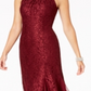 Vestido de renda feminino R &amp; M Richards com detalhes em vinho, tamanho 16