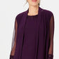 Jaqueta e vestido feminino R &amp; M Richards roxo tamanho 4 pequeno