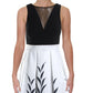 Morgan &amp; Company Vestido longo feminino estampado sem mangas com decote em V, caimento formal, preto, tamanho 1