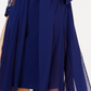 Vestido e jaqueta Duster femininos R &amp; M Richards, azul, tamanho 8