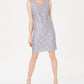 Vestido e jaqueta R &amp; M Richards feminino com bainha de renda, cinza, tamanho 18