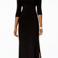 Vestido feminino R &amp; M Richards com ombros descobertos, cinza, tamanho 8