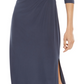 Vestido feminino R &amp; M Richards com ombros descobertos, cinza, tamanho 16