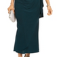 Jaqueta curta feminina R &amp; M Richards e vestido com babados, verde, tamanho 8