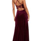Vestido longo de festa feminino Morgan &amp; Co. com glitter, vermelho, tamanho 13