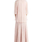 Vestido com contas e jaqueta flyaway feminino R &amp; M Richards, rosa, tamanho 6