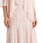Vestido com contas e jaqueta esvoaçante feminino R &amp; M Richards, laranja, tamanho 10