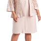 R &amp; M Richards Vestido e Jaqueta Soutache Feminino Rosa Tamanho 14W