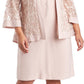R &amp; M Richards Vestido e Jaqueta Soutache Feminino Rosa Tamanho 14W
