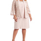 R &amp; M Richards Vestido e Jaqueta Soutache Feminino Rosa Tamanho 16W