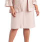 R &amp; M Richards Vestido e Jaqueta Soutache Feminino Rosa Tamanho 16W