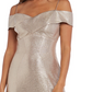 Vestido metálico tomara que caia feminino Nightway marrom tamanho 10 Petite