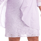 Vestido e jaqueta de renda femininos R &amp; M Richards, roxo, tamanho 14W