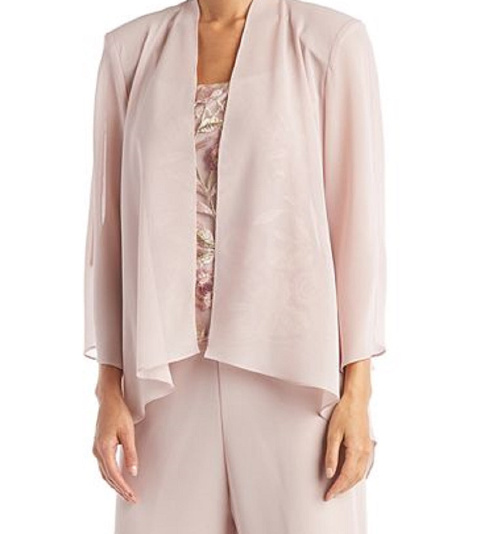 R &amp; M Richards Terno feminino 3 peças rosa tamanho 12 pequeno