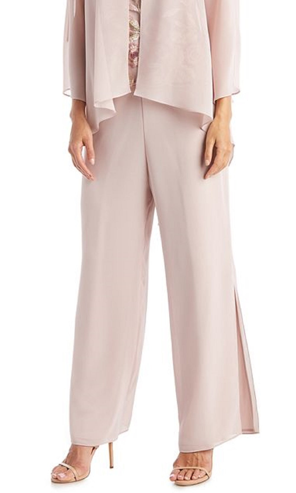 R &amp; M Richards Terno feminino 3 peças rosa tamanho 12 pequeno