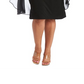 Vestido de capa de chiffon enfeitado feminino R &amp; M Richards, preto, tamanho 18W