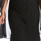 Vestido de capa de chiffon enfeitado feminino R &amp; M Richards, preto, tamanho 18W