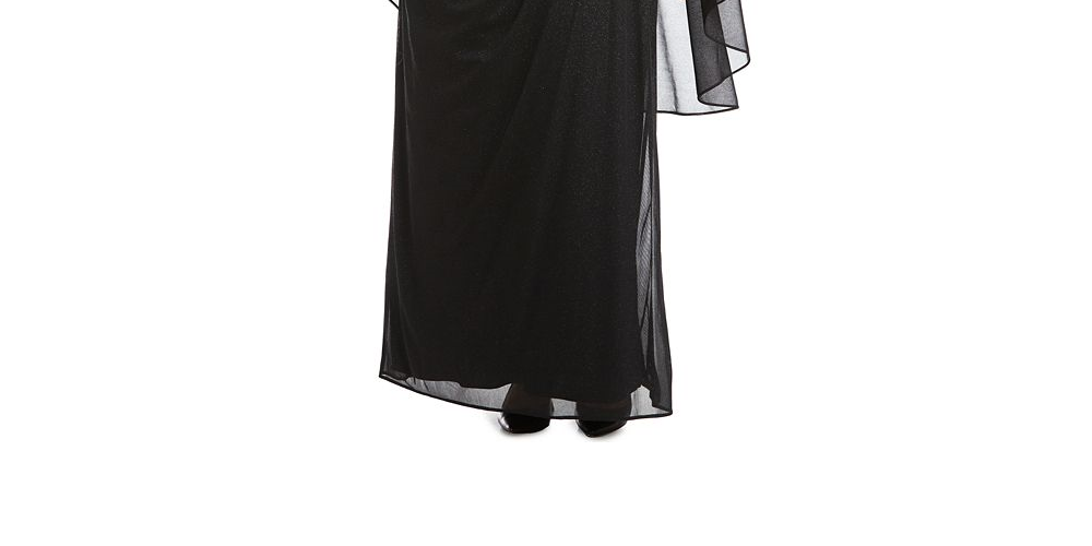 Vestido longo feminino R &amp; M Richards com cintura império, azul, tamanho 20W