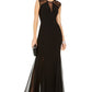 Vestido Geo Illusion Feminino Nightway Azul Tamanho 8 Petite
