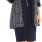 Conjunto de 2 peças de jaqueta e vestido com colar feminino R &amp; M Richards, azul, tamanho 16