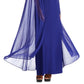 Vestido de capa com enfeites femininos R &amp; M Richards, azul, tamanho 14