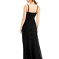 Vestido sem mangas com corpete de renda feminino Morgan &amp; Co., preto, tamanho 15