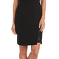 Vestido tubinho de renda Nightway feminino, preto, tamanho 4