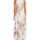 Vestido curto feminino R &amp; M Richards com decote em V e alças finas, marrom, tamanho 6, pequeno