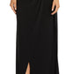 Vestido envelope feminino Nightway Jacquard Faux, preto, tamanho 4