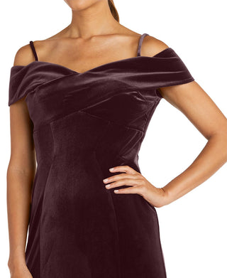 Vestido de noite longo com decote coração feminino Nightway, vermelho, tamanho 18W