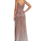Vestido de festa feminino Nightway com lantejoulas ombré rosa tamanho 14