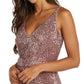 Vestido de festa feminino Nightway com lantejoulas ombré rosa tamanho 14