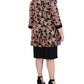 R &amp; M Richards Jaqueta e vestido estampados femininos, 2 peças, preto, tamanho 16W
