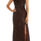 Vestido de noite feminino com lantejoulas vermelho tamanho 4