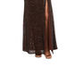 Vestido de noite feminino com lantejoulas vermelho tamanho 4