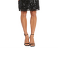 Vestido Capelet Feminino R &amp; M Richards com Lantejoulas, Preto, Tamanho 12