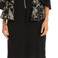 R &amp; M Richards Jaqueta e vestido estampados masculinos, 2 peças, preto, tamanho 12P