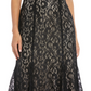 Vestido de renda ombro a ombro feminino R &amp; M Richards, preto, tamanho 12