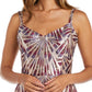 Vestido feminino com estampa geométrica metálica Nightway, rosa, tamanho 4